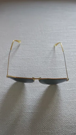 Ray-Ban Aviator Occhiali da Sole Oro Lenti Verdi