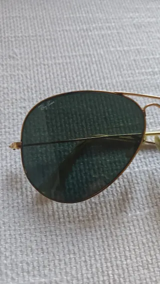 Ray-Ban Aviator Occhiali da Sole Oro Lenti Verdi