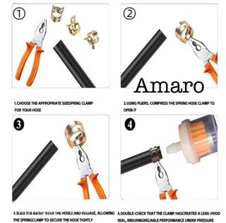 50 Braçadeiras de Metal para Mangueira/Tubo(5 Medi