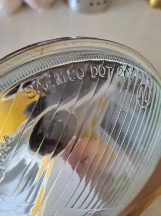 Motos clásicas. Óptica Faro Moto 130mm NL