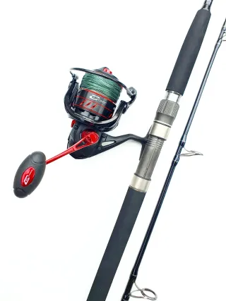 Equipo pesca Siluro, Caña Hart, Carrete Cinnetic