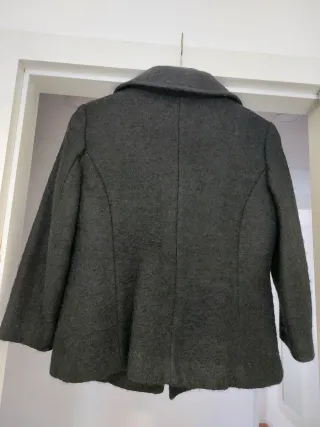 Chaqueta Mango Negra Botones Joya