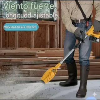 Soplador Hojas Inalámbrico Recargable (2 Baterías)