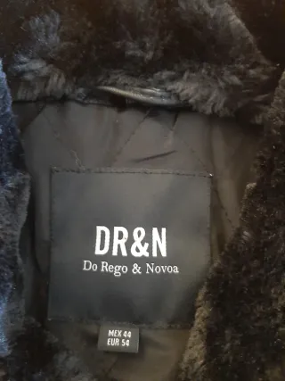 Cazadora Biker Cuero DR&N Negra