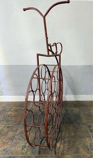 Botellero Metálico Estilo Bicicleta Antigua