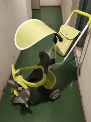 Triciclo Smoby Evolutivo con Parasol