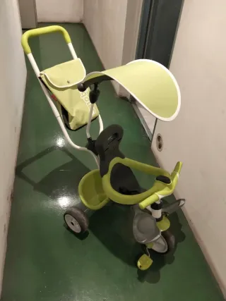 Triciclo Smoby Evolutivo con Parasol