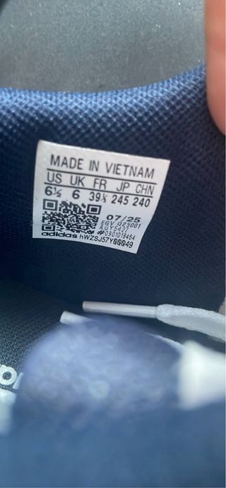 Zapatillas Adidas Blancas y Azules