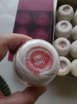 Hilo Coats Mercer Crochet Cadena Blanco