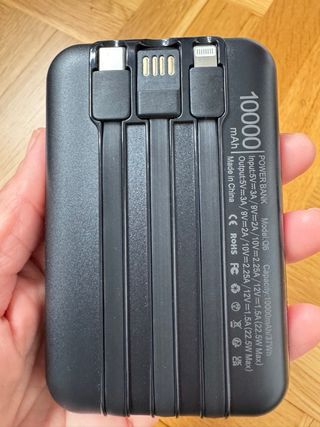 Powerbank 10000 mAh Carga Rápida
