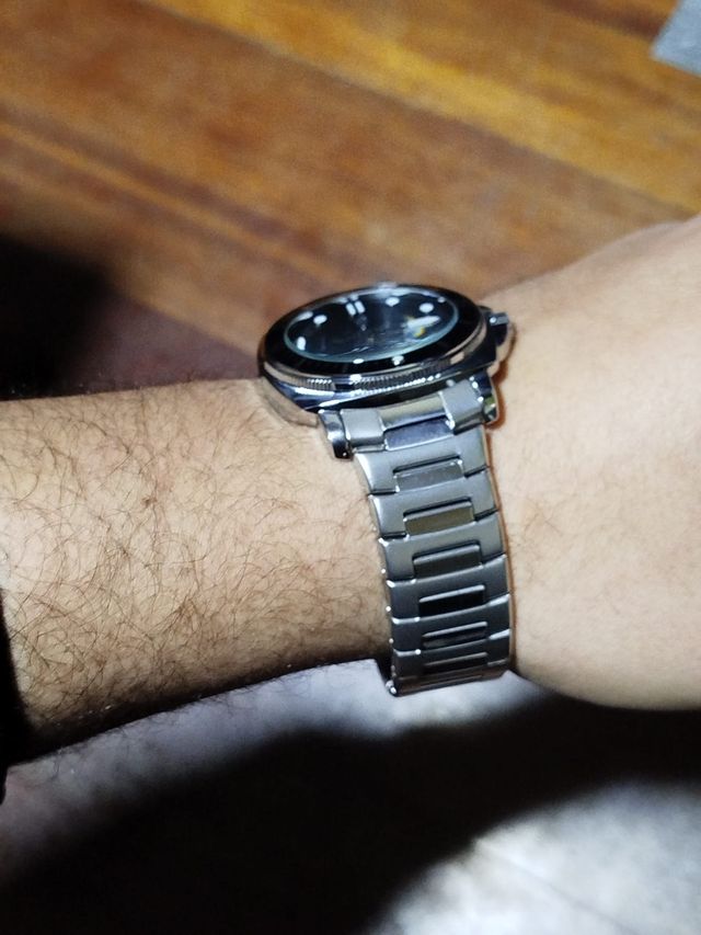 Reloj Poedagar Diver 44mm Acero Inoxidable Negro