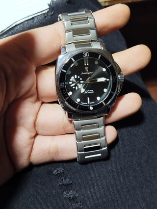 Reloj Poedagar Diver 44mm Acero Inoxidable Negro