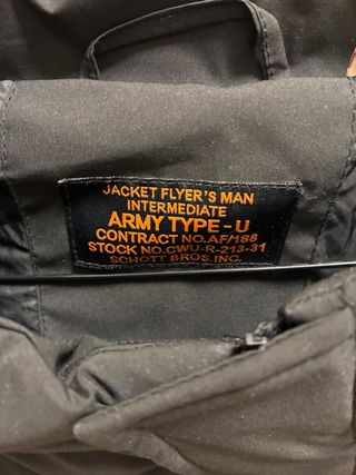 Chaqueta Schott Negra hombre