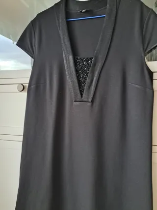 Vestido negro Massimo Dutti