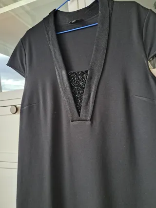 Vestido negro Massimo Dutti