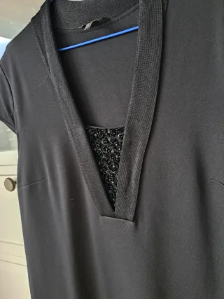 Vestido negro Massimo Dutti