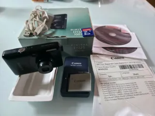 Cámara Digital Canon IXUS 100 IS + Accesorios