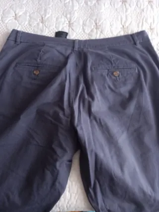 Pantalón chino mujer azul