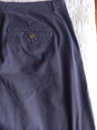 Pantalón chino mujer azul