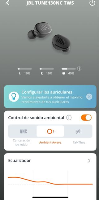 Auriculares Inalámbricos JBL Tune 130 NC