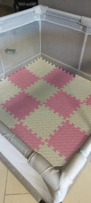 Parque infantil / corral para bebé 1,25 x 1,25 m