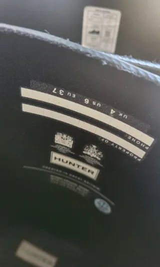 Botas Hunter Negras Talla 37