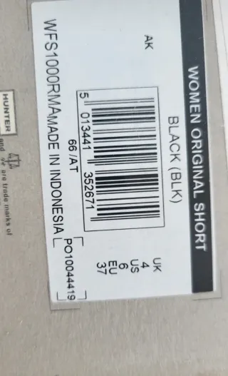 Botas Hunter Negras Talla 37