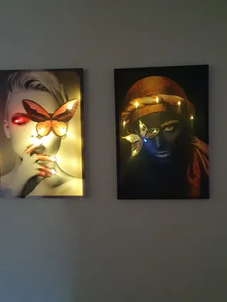 Conjunto de 2 cuadros decorativos