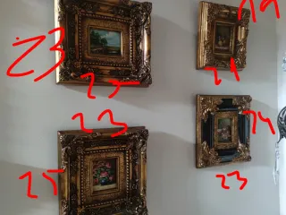 Set 4 Cuadros Decorativos Vintage