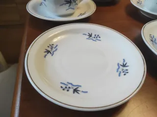 Juego de 5 tazas de café de porcelana