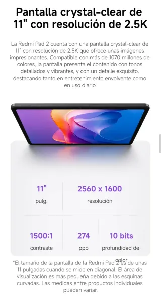 Xiaomi Redmi Pad 2 128GB A ESTRENAR, PRECINTADA!