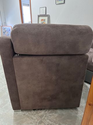 Sofá 2 plazas marrón nuevo