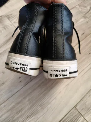 Botas Converse Piel Negra Mujer Talla 39