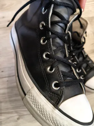 Botas Converse Piel Negra Mujer Talla 39