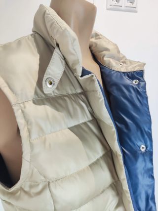 Chaleco acolchado Massimo Dutti beige