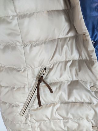 Chaleco acolchado Massimo Dutti beige