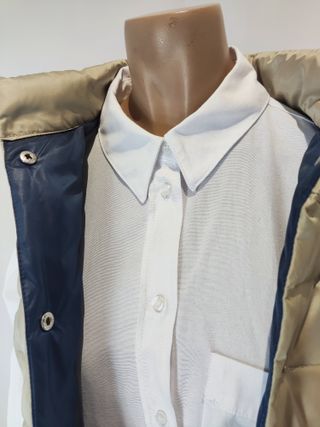 Chaleco acolchado Massimo Dutti beige