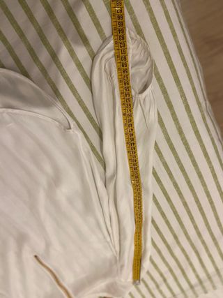 Blusa Massimo Dutti Blanca Cremallera Dorada