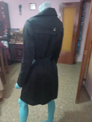 Gabardina Abrigo Negra Nueva