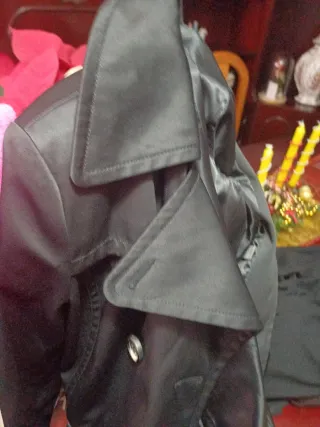 Gabardina Abrigo Negra Nueva