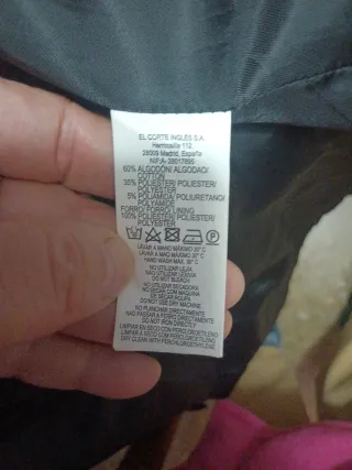 Gabardina Abrigo Negra Nueva