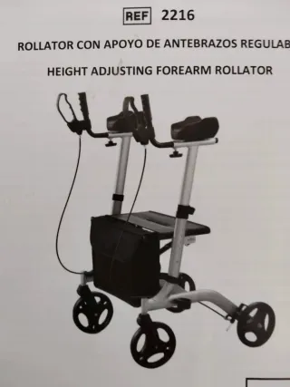 Andador Rollator con Apoyo Antebrazos
