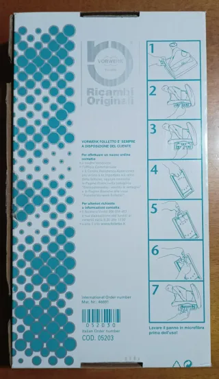 Lavapavimenti Vorwerk SP520 + accessori