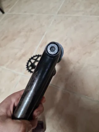 Bielas rodamientos y pedales  BMX morados