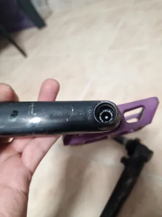 Bielas rodamientos y pedales  BMX morados