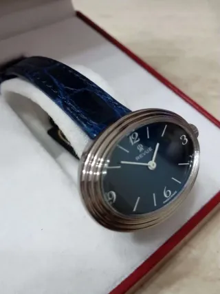 Orologio Revue vintage ovale blu