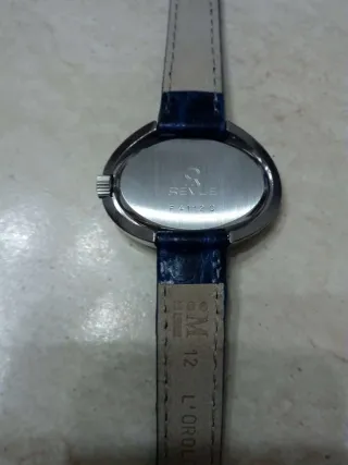 Orologio Revue vintage ovale blu