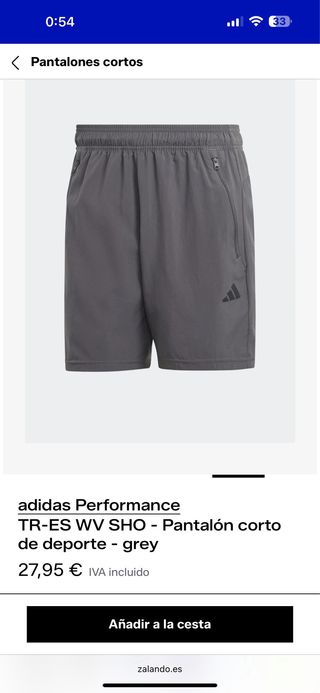 Adidas Shorts Grises Deportivos