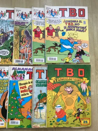 Lote de ejemplares de la revista TBO