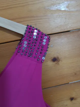 Vestido fiesta verano rosa lentejuelas